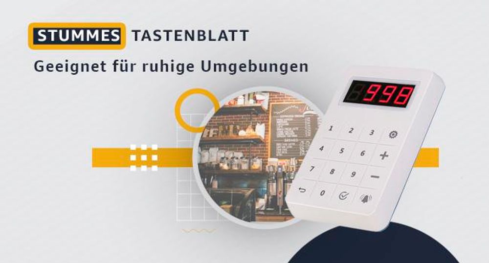 Retekess TD158 Pager System, Pager Rufsystem, LED-Röhrenanzeige, 4 Anrufmodi, Akku mit Großer Kapazität, Stumme Tastatur, Restaurant Pager, Pager für klinik, Hotel(mit Digitalröhre)