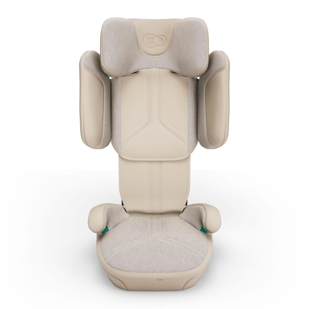 Kinderkraft Kindersitz XPAND 2 PRO i-Size – 100-150 cm – ISOFIX & Gurt – DUO EXPAND-System – Seitenaufprallschutz – klappbar, Beige