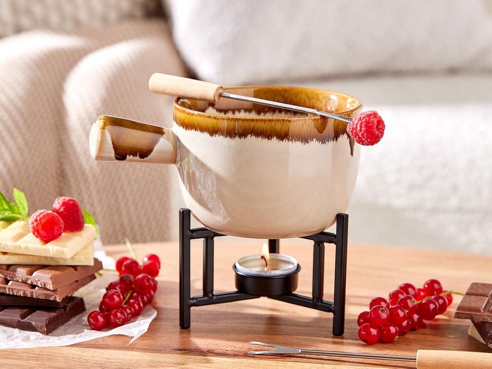 Jedes Schokoladenfondue ein Unikat mit besonderer Glasur