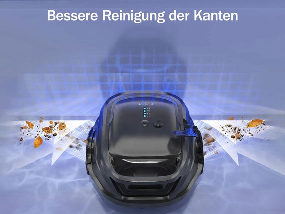 Wybot A1, Roboter-Pool-Reiniger, Pool, Schwarz, Boden, Oberirdischer Pool/eingelassener Pool, 180 µm