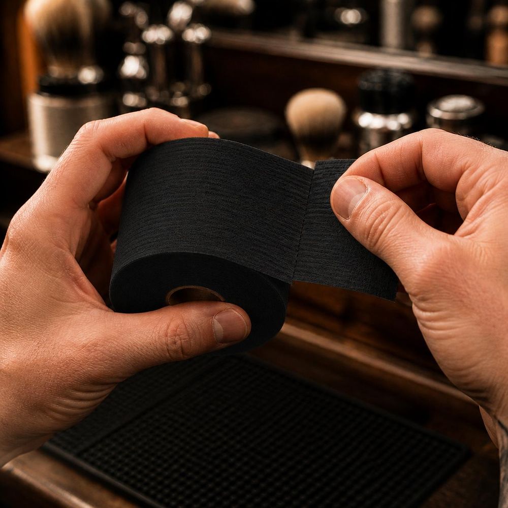 Collerettes de coiffure et barber jetables - Bandes de cou de protection imperméables, 100 pièces