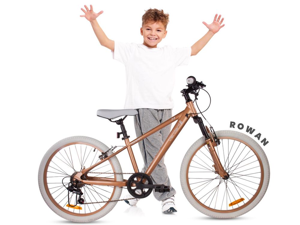 Bicicletta per bambini ragazzi bici 24 pollici per la Comunione bici con cambio a 7 velocità Shimano RevoShift bicicletta ammortizzatore Calix bianco blu