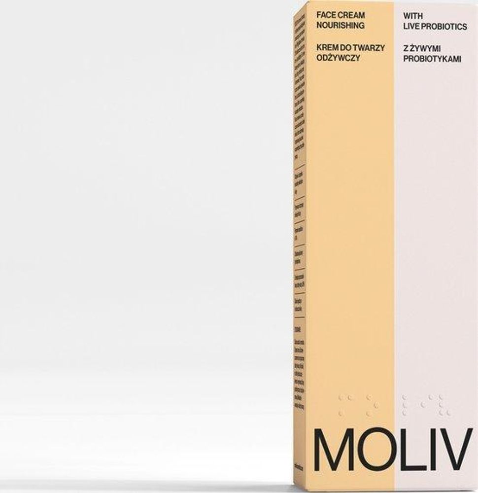 MOLIV Gesichtscreme mit lebenden Probiotika. Nährstoffreich 30ml