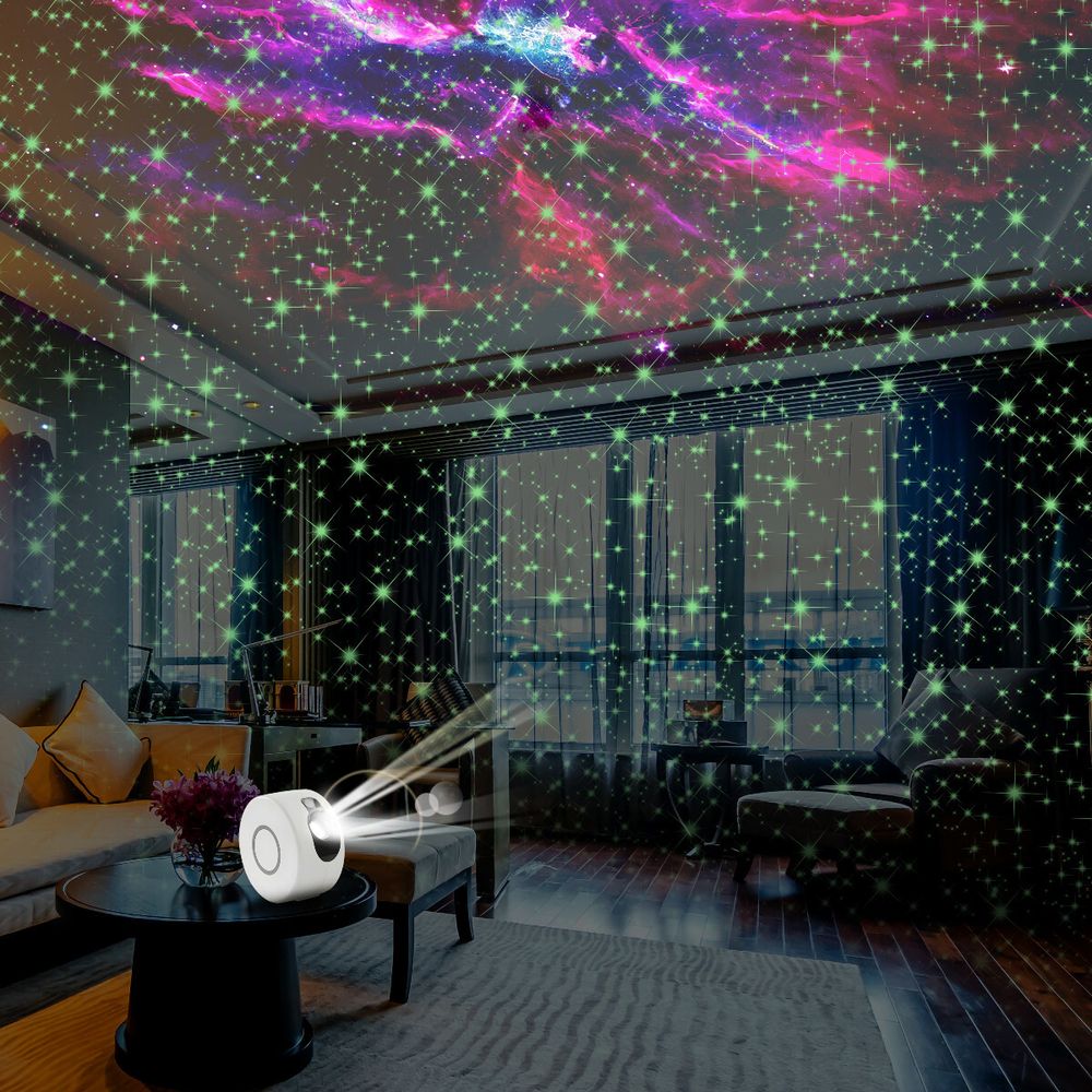 LED Projektor Sternenhimmel Laser Nachtlicht Fernbedienung Galaxy Atmosphäre Lampe Sternenlicht Schlafzimmer Kinderzimmer Kinder Geschenk Party Retoo