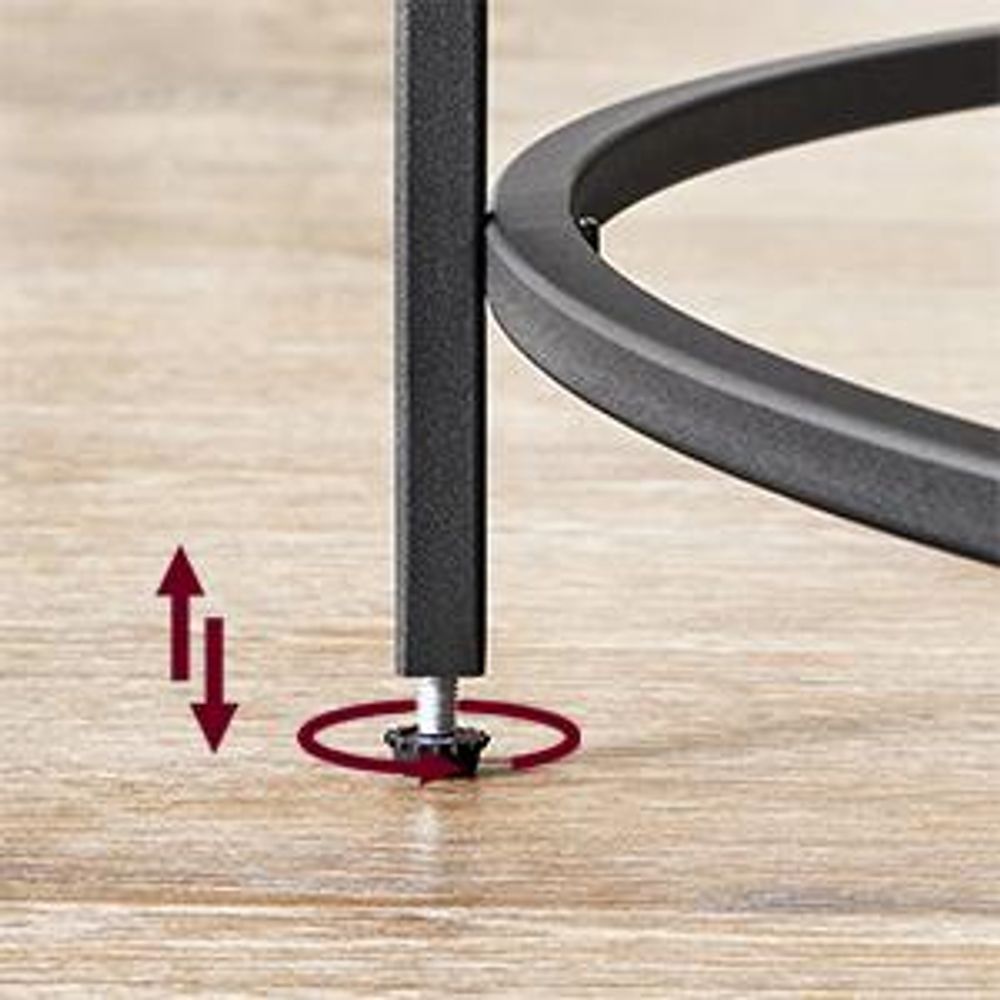 VASAGLE Couchtisch, Beistelltisch für Wohnzimmer, Ø 84 x 45.5 cm