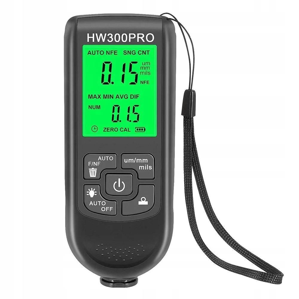 Precyzyjny Miernik Tester Grubości Lakieru Sonda Wyświetlacz LCD 0-2000um