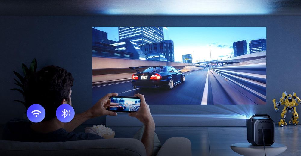 ETOE Seal Pro Beamer 1080P Native 1300 ANSI Google TV Netflix Integriert Autofokus 4K Decoding 2.4G/5G WLAN