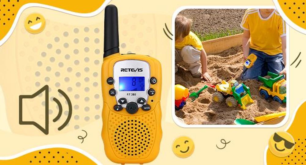 Retevis RT388 Walkie Talkie Kinder, Spielzeug ab 4-12 Jahre, Funkgeräte mit Taschenlampe VOX, Weihnachtsgeschenke für Jungen und Mädchen
