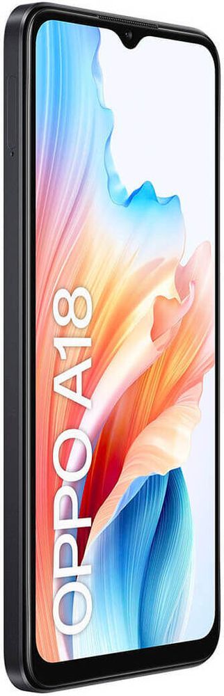 OPPO A18 , 16,7 cm (6.56"), 4 GB, 128 GB, 8 MP, Android 13, Schwarz