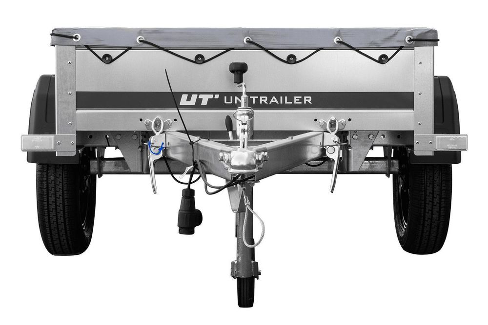 Kleinanhänger für Pkw Garden Trailer 150 KIPP 150x106 cm 750 kg [mit Flachplane, Planenträgern, Stützrad]