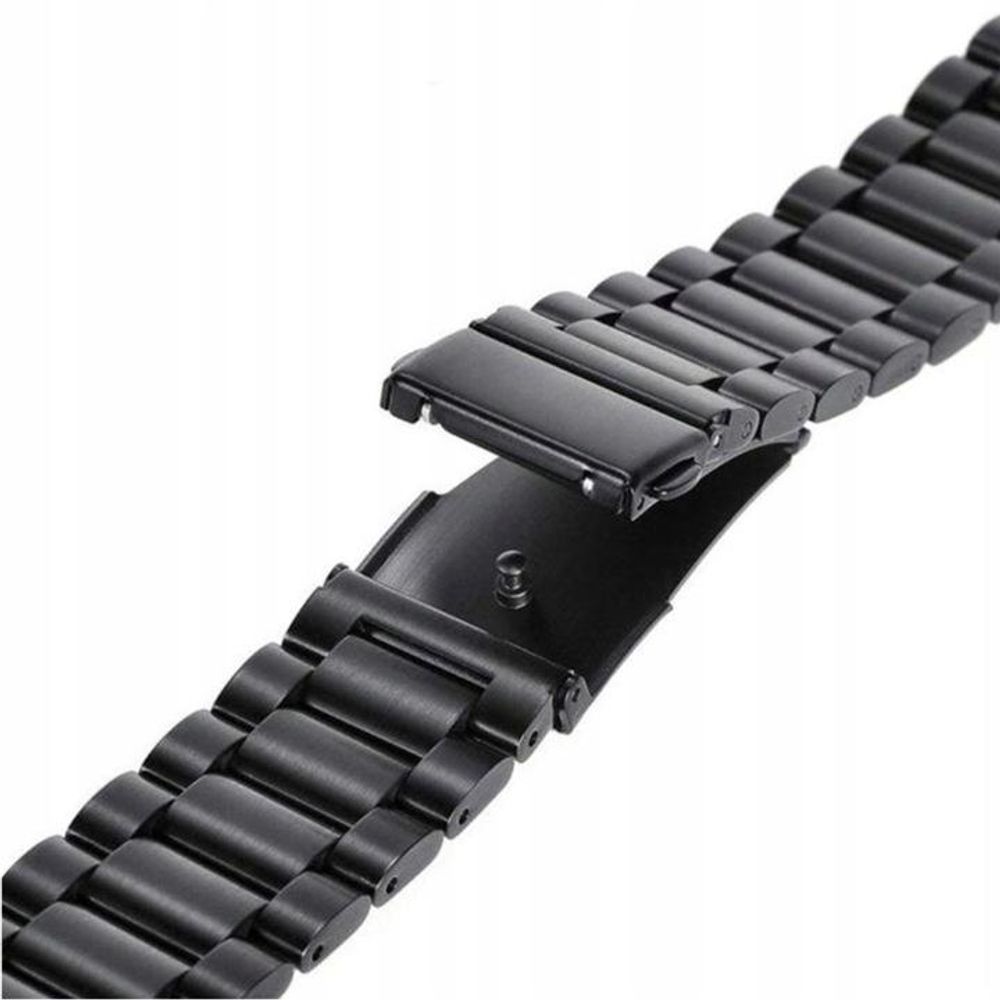 Armband Für Smartwatch – Universal 22Mm Schwarz + Federstege
