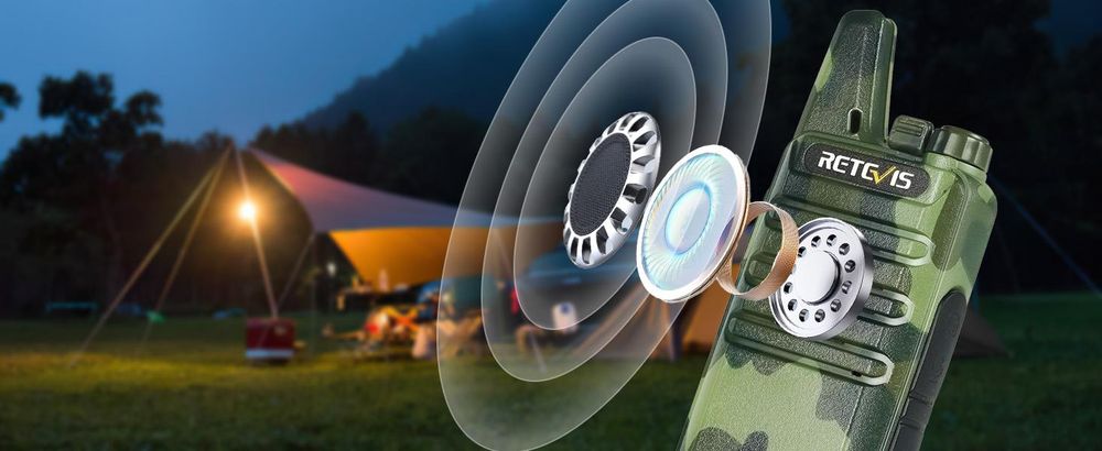 Retevis RT622 Walkie Talkie, 16 Kanäle, Outdoor Mini, VOX, Wiederaufladbares Funkgeräte für Erwachsene mit Großer Reichweite für Radfahren, Camping