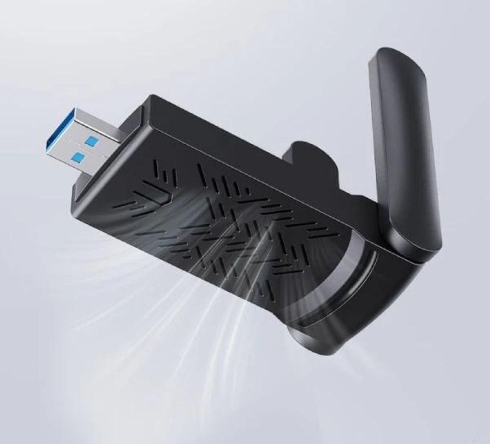 Adattatore WLAN USB 3.0 - 1300 Mbit/s - Dual Band 2,4/5 GHz - 5 GHz - Scheda di rete esterna - 2 antenne - 802.11ac
