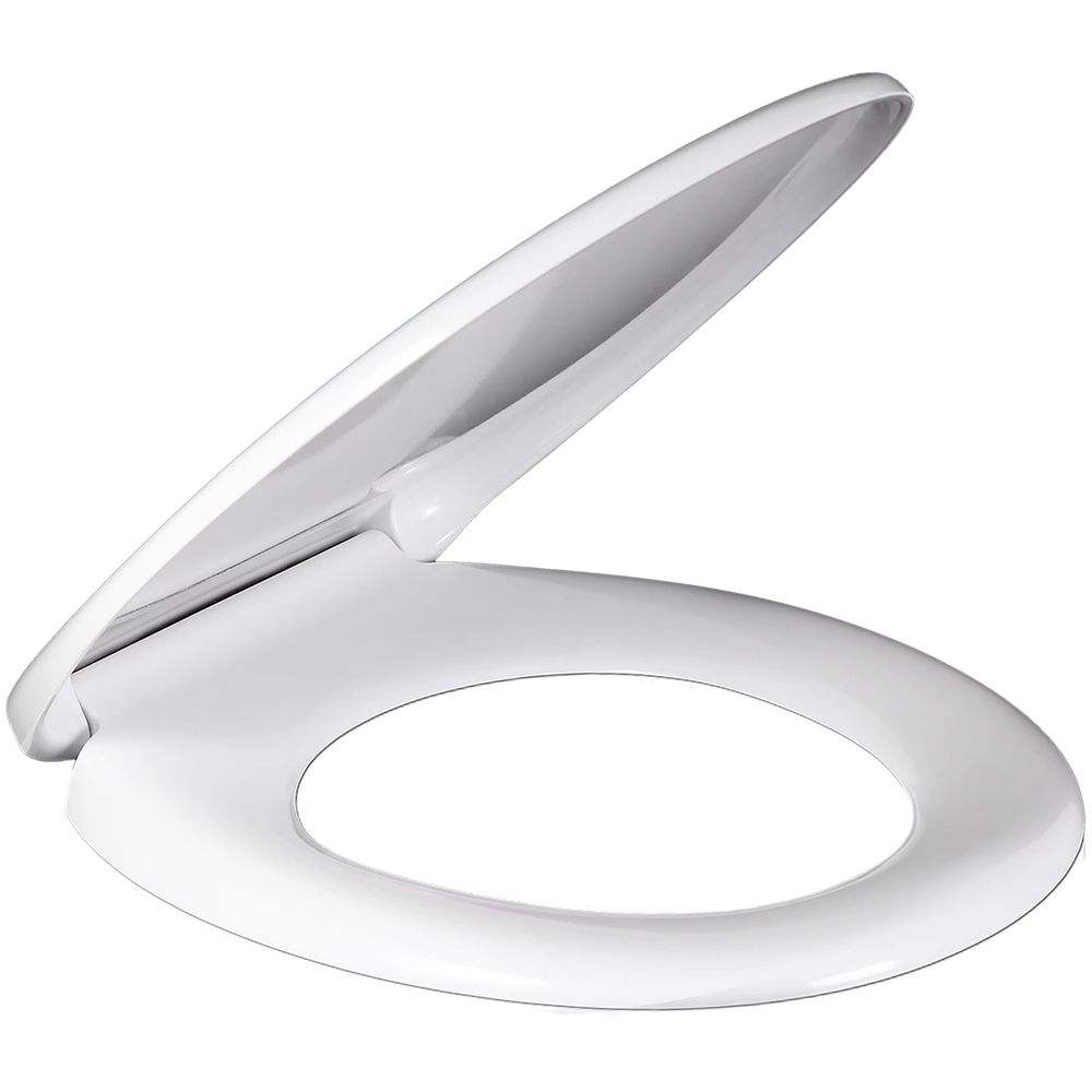 WC-Sitz mit Absenkautomatik Toilettendeckel Toilettensitz Klobrille Klositz Klodeckel Duroplast Softclose Quick-Release-Funktion Weiß Retoo