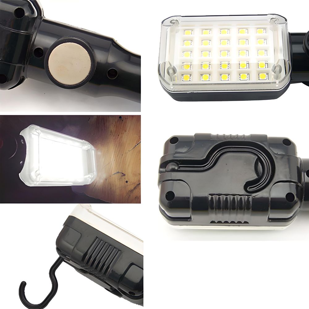 Arbeitsleuchte Werkstattlampe Arbeitslampe 230V Inspektionsleuchten LED 12,5W 1500lm 5m Kabel Haken Taschenlampe Kfz Reparatur Werkstatt Camping Retoo