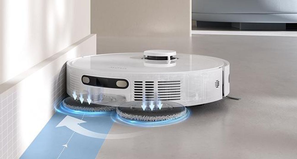 MOVA E30 Ultra Roboter-Staubsauger und Wischmopp, Automatische Entleerung und Selbstreinigung des Wischers,7000 Pa Saugleistung,10 mm Wischerlift