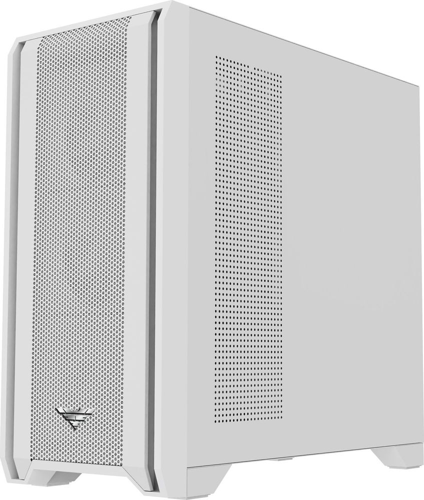 PREYON Nest Windy-Gehäuse Weiß, Ideal für den Bau von Gaming- und professionellen Computersets, Unterstützt ATX-, Micro-ATX- und Mini-ITX-Motherboards