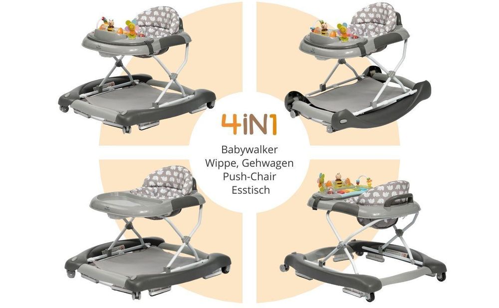 BRONEA 4in1 Babywalker ab den Sitzalter - Sicher. Komfortabel. Liebevoll