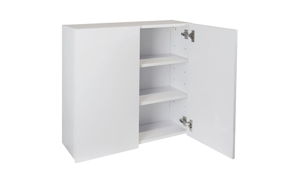 Hängeschrank "Anna" in weiß für Badezimmer 60x20x60cm Flügeltüren
