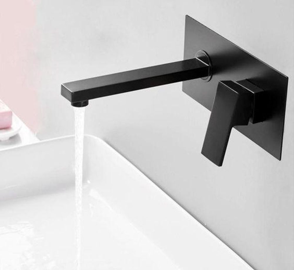 Silla Cubo S-1094B – Unterputz-Waschtischarmatur in Schwarz