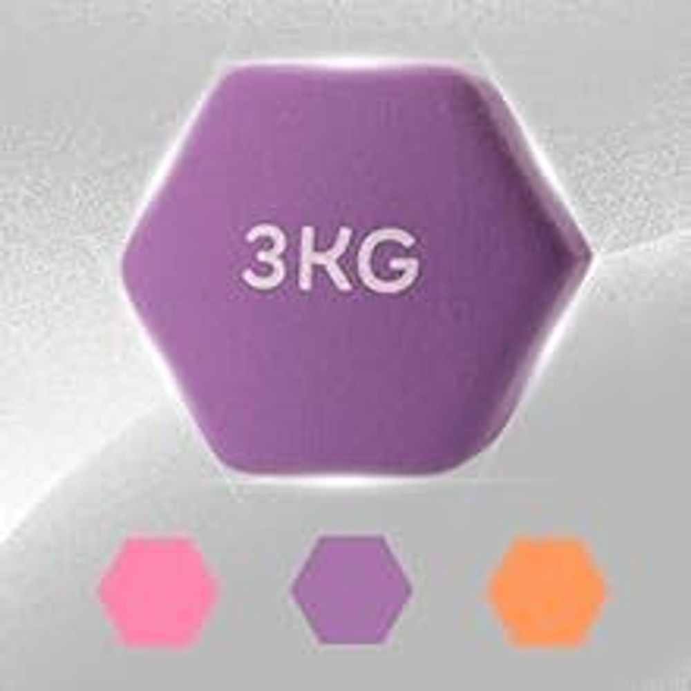 TEENO Neopren-Hanteln 9/12 kg mit Halterung – Set mit 6 Hanteln für Frauen und Männer, rutschfest, für das Training zu Hause, für Arme und Schultern