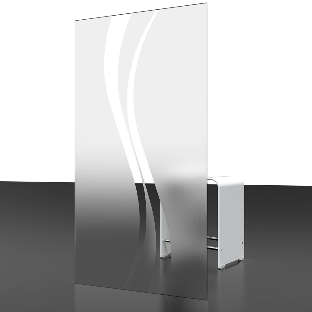 Schulte Duschkabine 90 x 90 x 190 cm, Drehtür mit Seitenwand, Sicherheitsglas Dekor Liane, Profil Chromoptik, Eckdusche