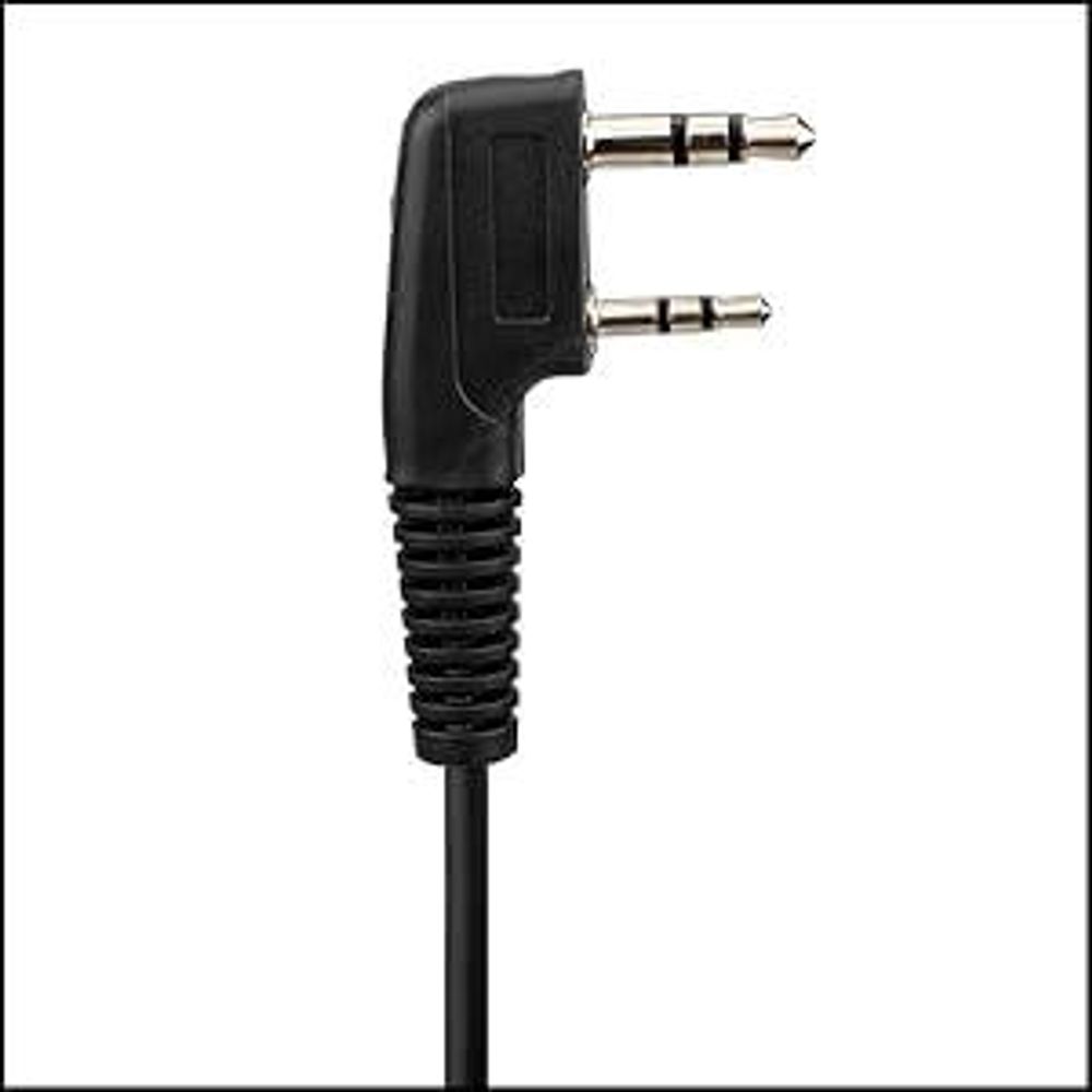 Retevis 2 Pin Funkgeräte Headset PTT Einstellbar mit Swivel Boom Lautsprecher Mikrofon Kopfhörer Kompatibel mit Walkie Talkie RT24 RT22 RT27 RT1 RT5 BF-88E BF-888S Kenwood (1 STK)