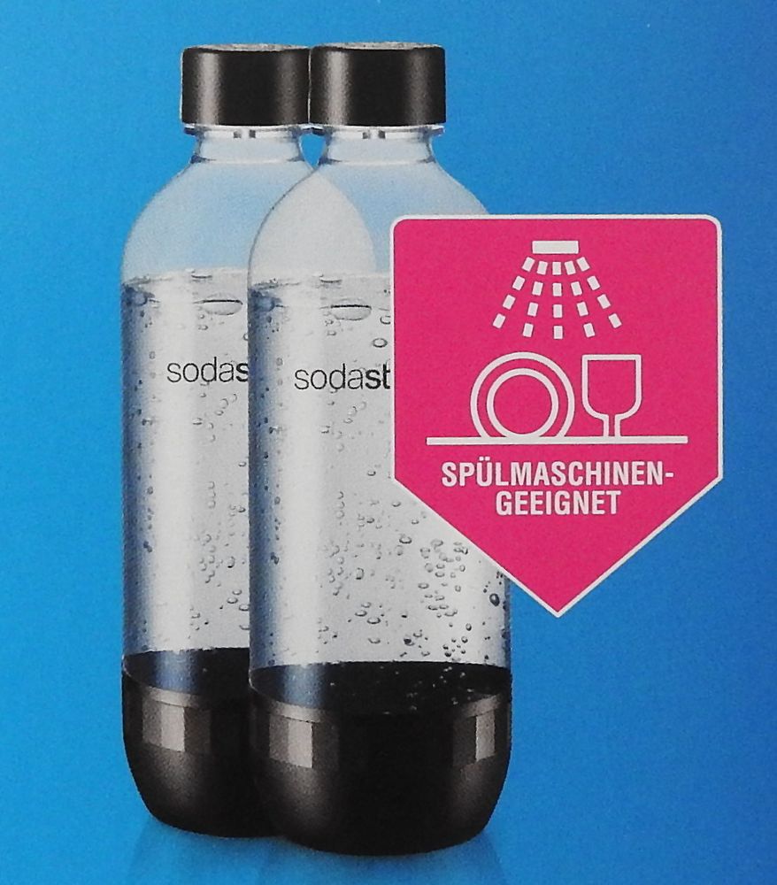 SodaStream Tritan-Flasche 1L schwarz Duopack