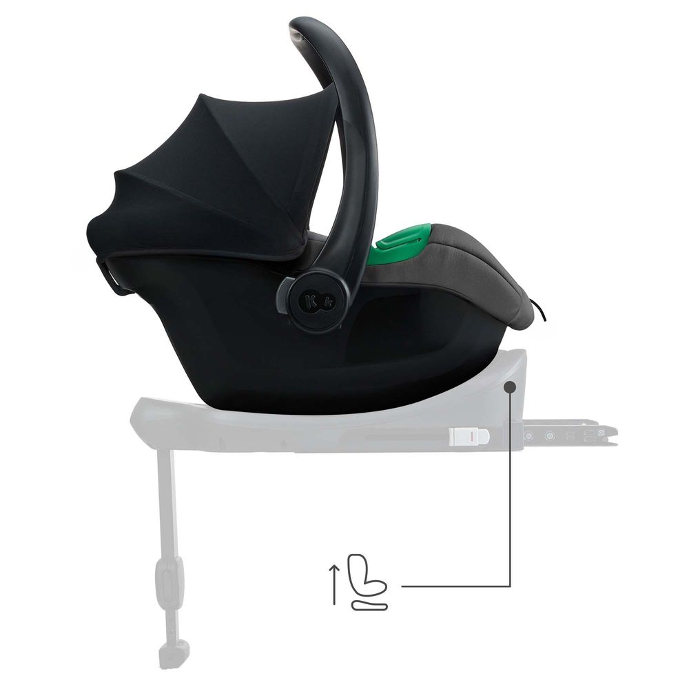 Kinderkraft MINK PRO 2 i-Size Babyschale, Autositz 40–87 cm, R129, SPS+, ISOFIX, H-GUARD+, EASY GROW, kompatibel mit MINK FX 2, Grau