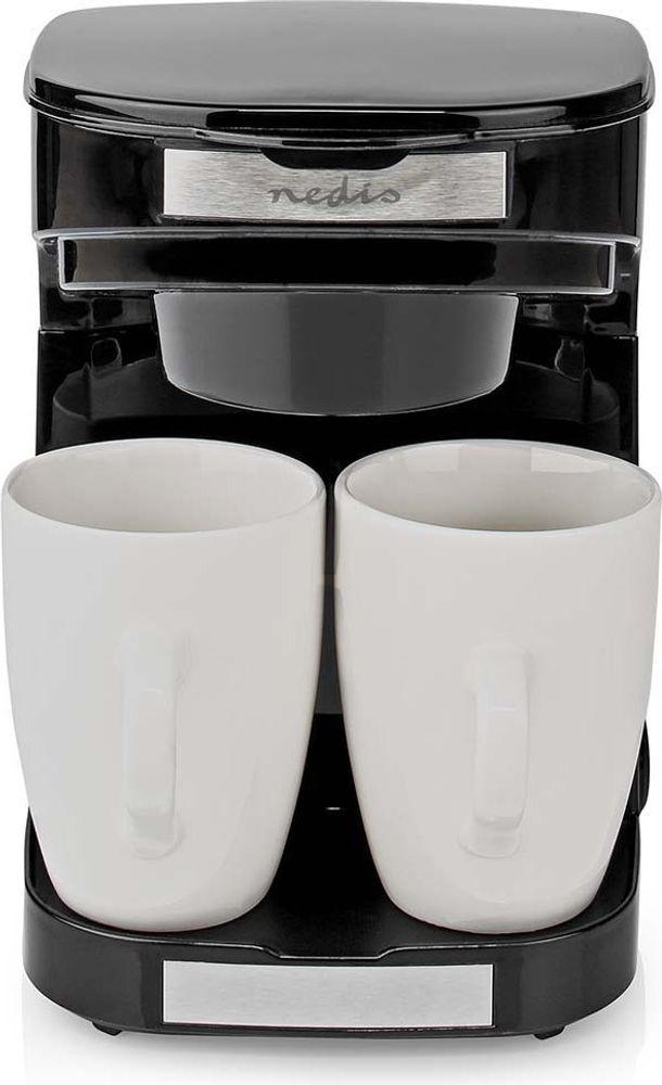 Nedis KACM140EBK, Filterkaffeemaschine, Gemahlener Kaffee, 450 W, Schwarz