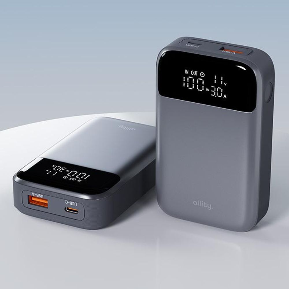 Allity PowerBank APB-200 PD QC 33W 10000 mAh Grau