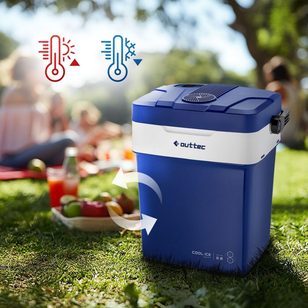 Outtec Kühlbox zum Kühlen und Warmhalten von Lebensmitteln