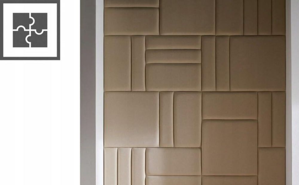 VOX SOFO čalúnený panel štvorcový 60x60 cm – zelená melange, čalúnený vankúš na stenu, akustický panel, čelo postele, mäkký (1 kus)