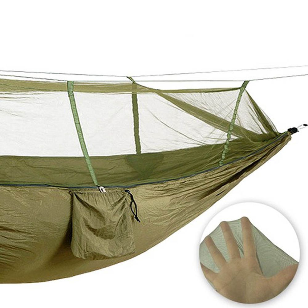 Hängematte mit Moskitonetz & Reißverschluss – Outdoor Camping Hammock, 2-Personen, ultraleicht & wasserdicht, Hohe Tragkraft, 260x140 cm – Retoo