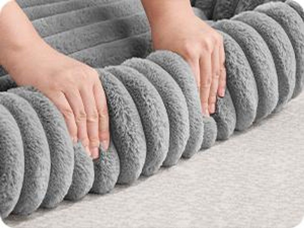 Feandrea Hundebett, orthopädisches Hundekörbchen Hundekissen waschbar, Hundematte, M