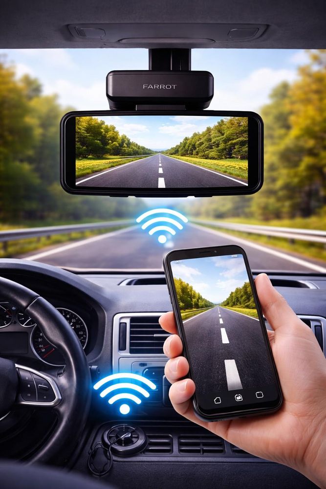 Collegamento della dashcam allo smartphone tramite WiFi