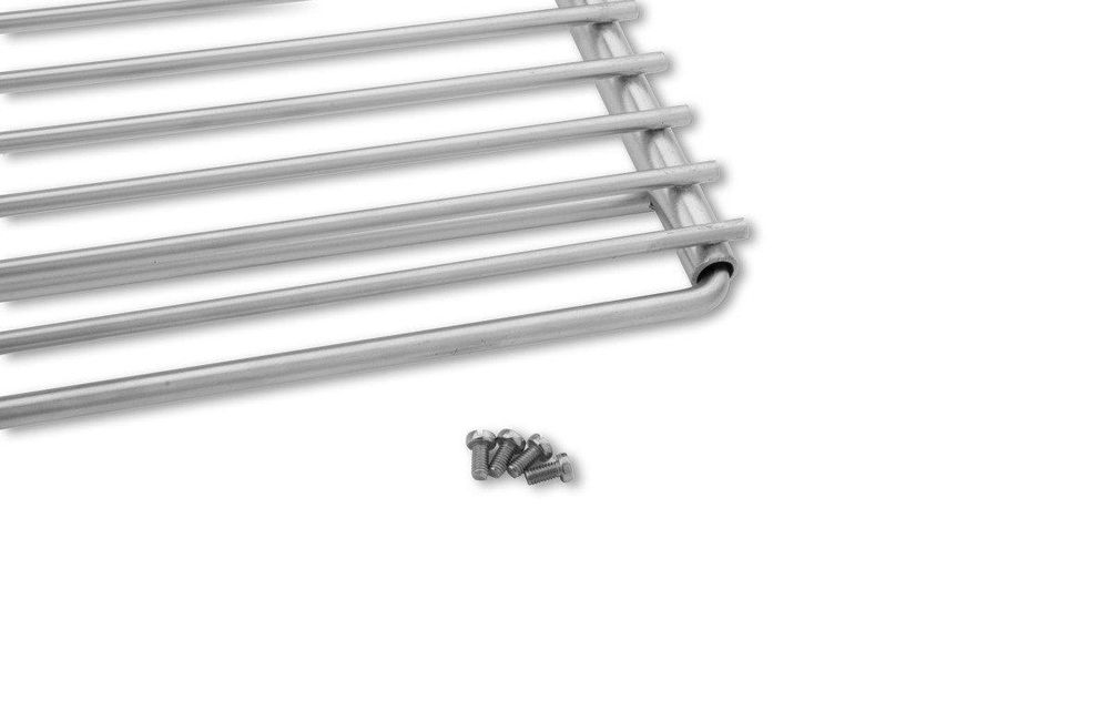 Griglia regolabile in acciaio inox 50–60 × 45 cm con manici in legno – ulteriore vista del prodotto
