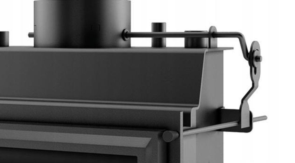 Kamineinsatz mit Wassermantel KRATKI MAJA Leistung 8 kW Ø 180 Set