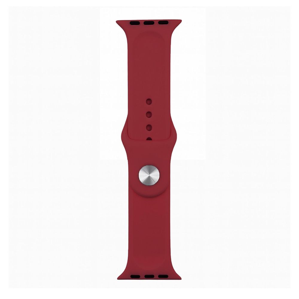 Apple Watch Sport Armband 42mm / 44mm / 45mm / 49mm Dunkel Rot Band Sport Loop Ultra SE 1 2 3 4 5 6 7 8 9 10 11 Silikon Größe: S/M