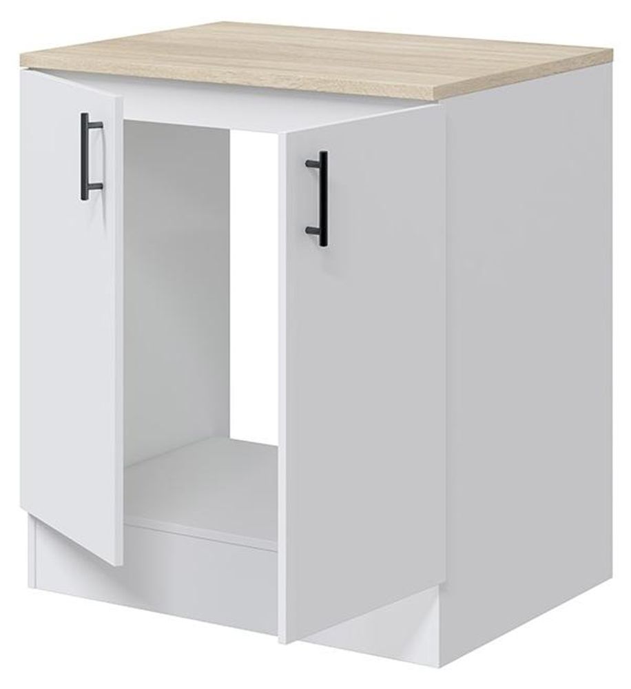 Spülenunterschrank KIRA – Schrank-Modul für Küchenblock mit moderner Optik und höhenverstellbaren Fü