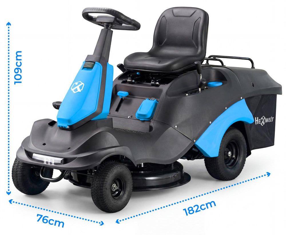 Záhradný traktor | HW-TR-224 | 224 cm³ | 4,4 kW | 66 cm záber kosenia | 150 L zberný kôš | mulčovanie | bočné vyhadzovanie