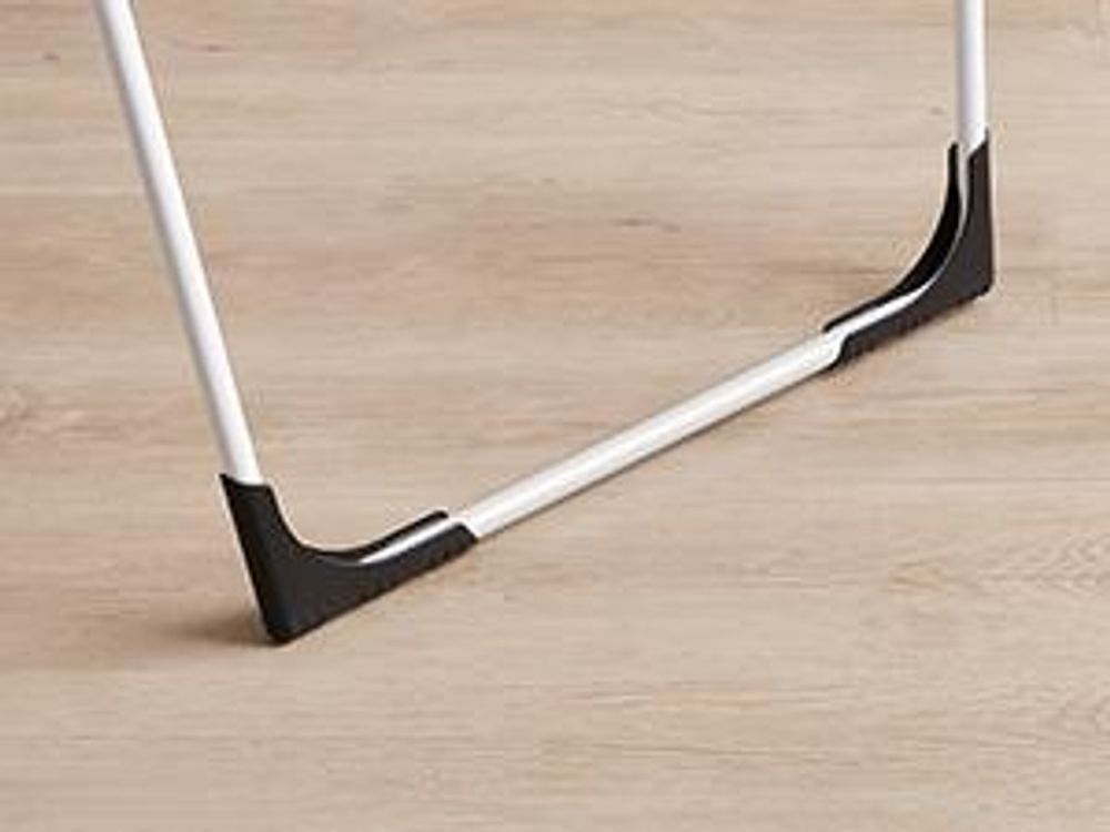 SONGMICS Wäscheständer, Standtrockner, mit Sockenhalter, Weiß