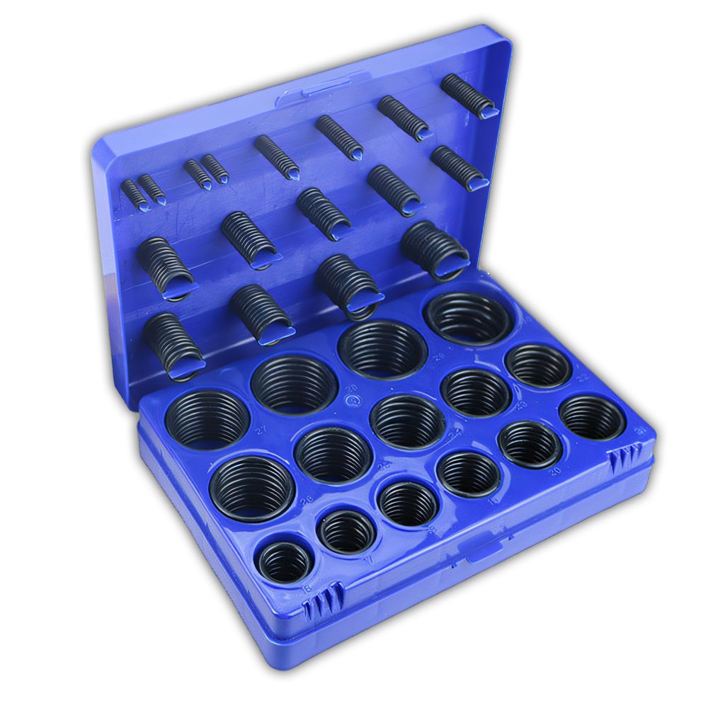 Dichtungsringe Set, O-Ring Sortiment 419-tlg, NBR Ø3-50 mm, O Ringe Dichtungsset, Gummi Dichtung Sortiment, Dichtring Retoo