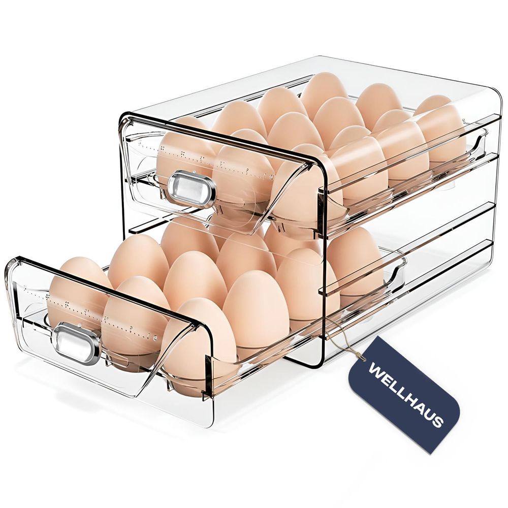 WELLHAUS Eierbehlter - Khlschrank Organizer mit