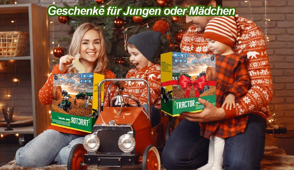 RC-Traktor Ferngesteuerter Traktor Ferngesteuert mit anhänger, Traktor Spielzeug