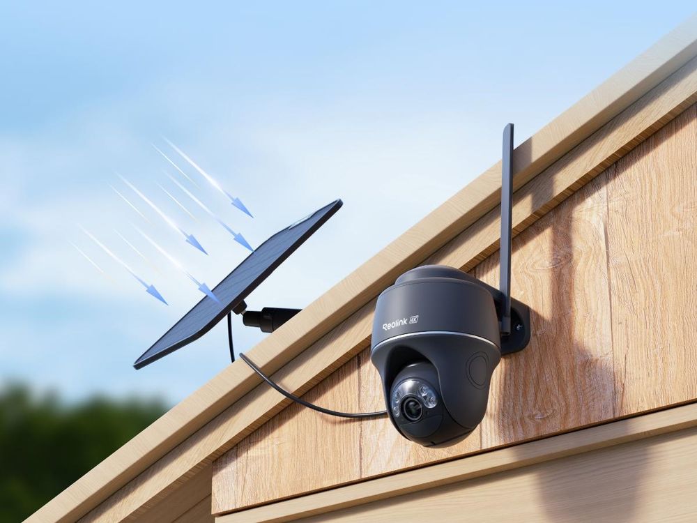 Reolink Go PT Ultra+Solarpanel, 4K 8MP 4G LTE Akku Überwachungskamera Außen, Intelligente Erkennung, 355° Pan &140° Tilt, Grau