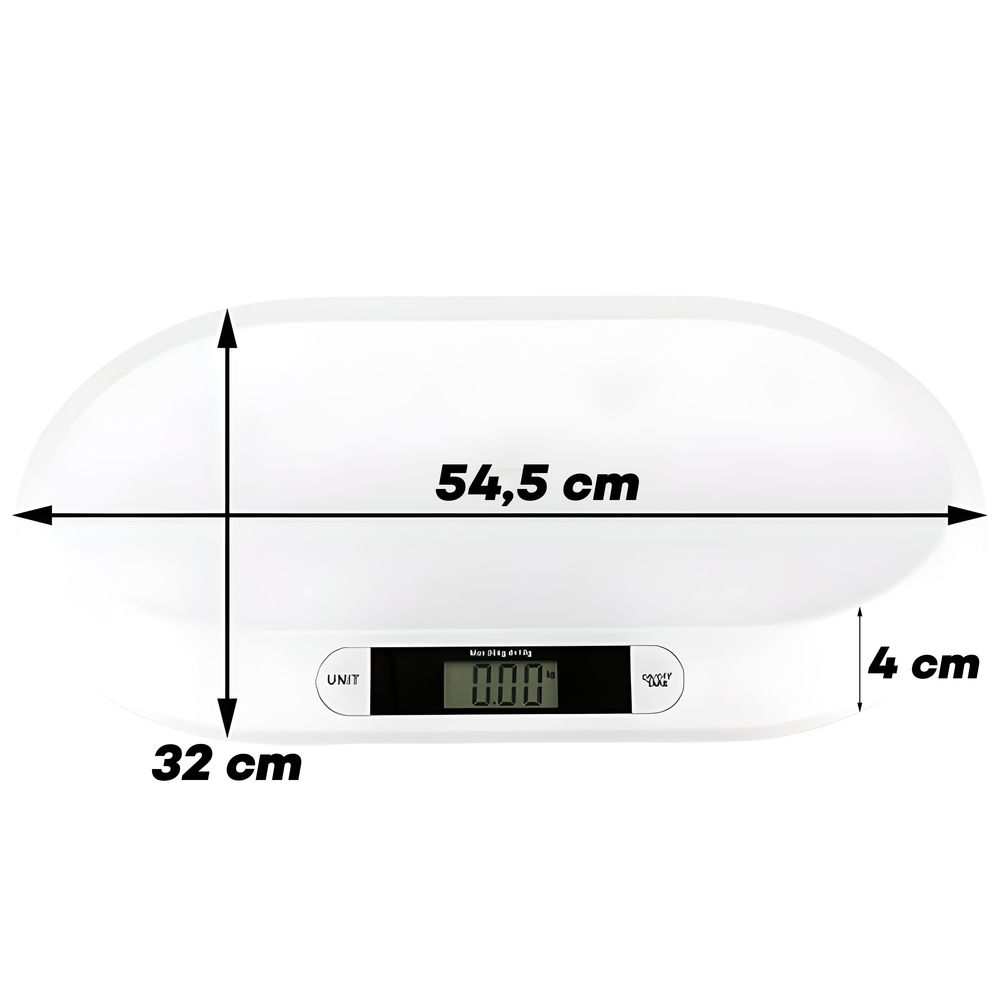 Babywaage Digital Kinderwaage bis 20kg Stillwaage Säuglingswaage Neugeborene Digitalwaage Baby Flach Waage Tierwaage LCD Display Stubenwagen Retoo