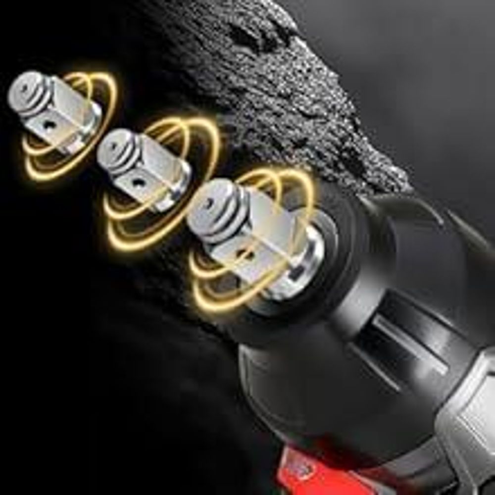 TEENO Clé à Chocs Sans Fil Brushless 3/4" - 1600N·m 3/4", 2x Batteries 4.0Ah + Coffret Rigide, Adaptateur 3/4"-1/2", Douille 34mm, Camionnette