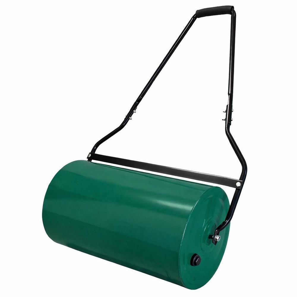 LUXTOM | Rasenwalze, Gartenwalze, 57x32cm, befüllbar mit Wasser, Sand, Schmutzabweiser, Garten Rasen Walze, Handwalze, Rasenroller