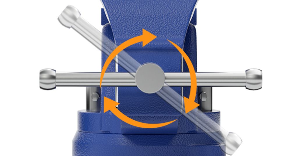 Wiltec Schraubstock Light Duty 100 mm Klemmbacke, Spannwerkzeug mit Amboss für leichte Beanspruchung für Werkbank